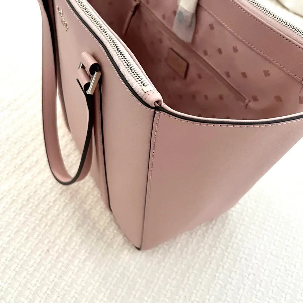 kate spade Pale Pink Leather Tote Laptop Bag